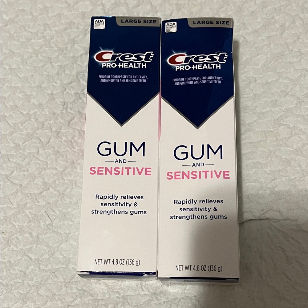 NWT Crest Gum and Sensitive Toothpastes